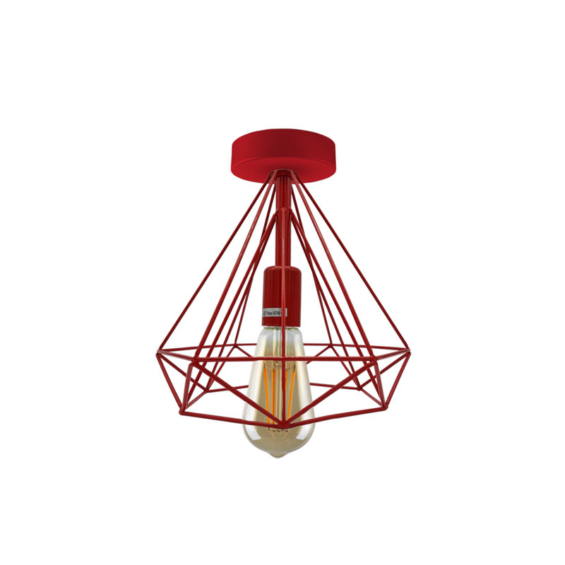 Akima Flush Mount, Red