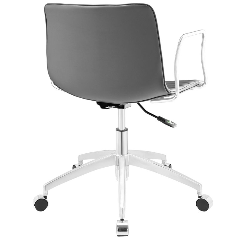 Chaise de bureau Modway, gris