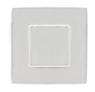 Bouton de meuble carré en nickel poli, forme losange, longueur 5/8 po, Nickel poli