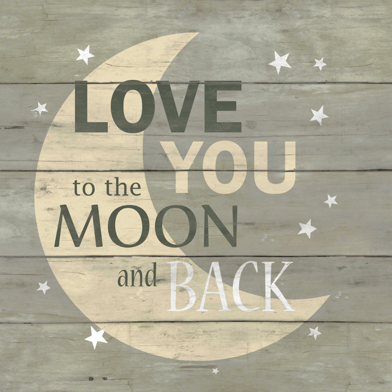 Love You To The Moon And Back Pallet, H 12 po x l 12 po