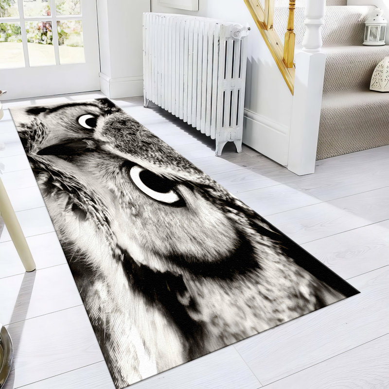 Soft Pile Printed Rug with Delicate Floral Pattern Perfect for Enhancing the Aesthetic Appeal of Your Living Room or Bedroom Decor
