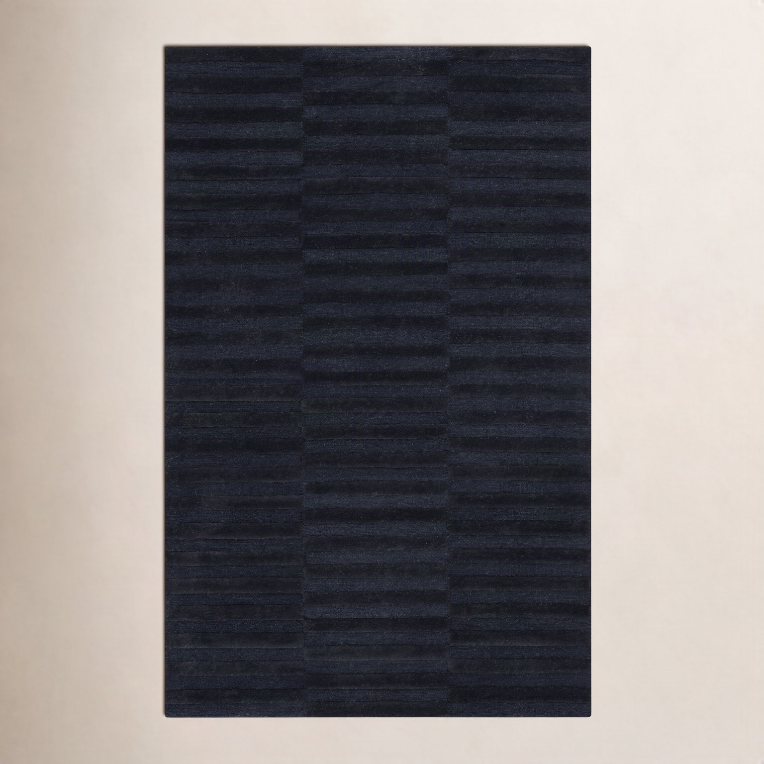 Bunkerville Hand-Woven Striped Rug, Rectangle 4' x 6'