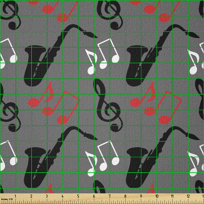 Deshaud Music Notes Treble Clef Saxophone Multi-Purpose Fabric