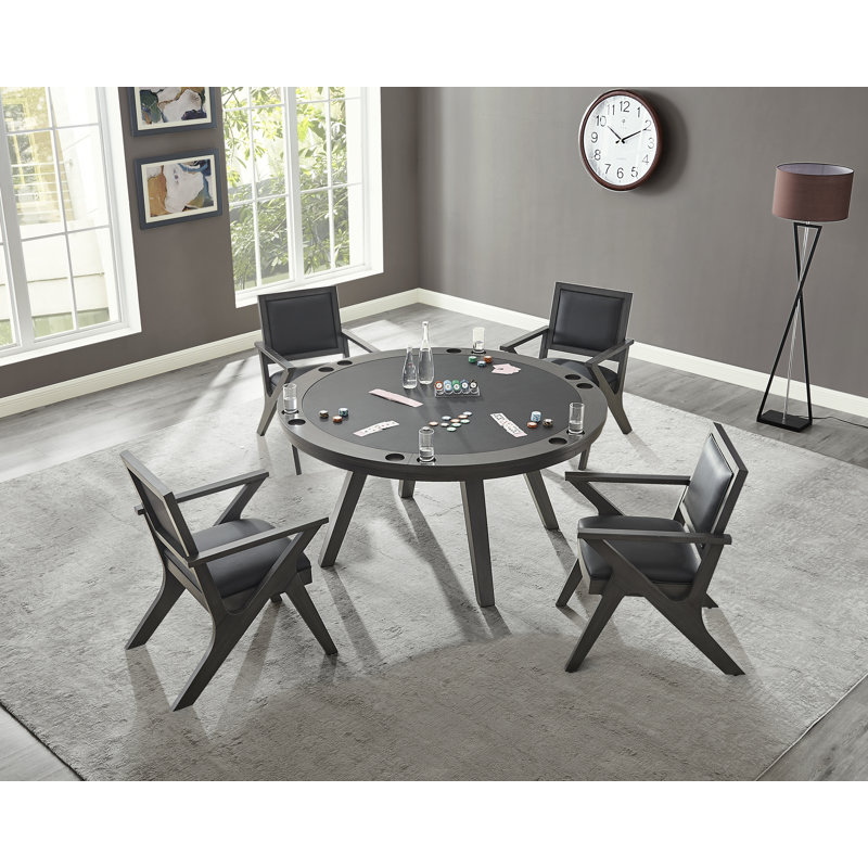 Table de poker Mid-Century moderne Kona