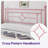 Ajayceon Metal Platform Bed Frame With Vintage-Style Headboard And Footboard-353470737-359204366