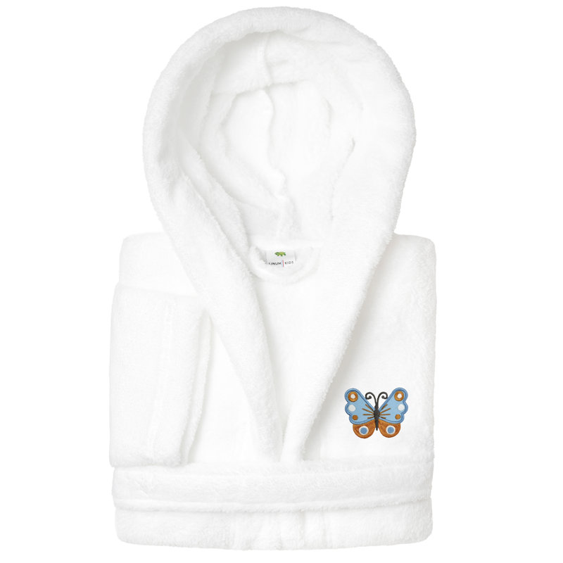 Peignoir 100% polyester Linum Kids, L, Blanc