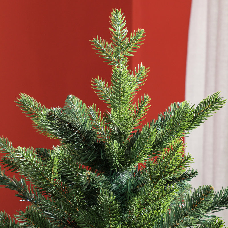 Arbre artificiel 1821 pointes, apparence réaliste pour un arbre de Noël de 6 pi, support pliable, imitant l'apparence naturelle de la maison, décor de bureau