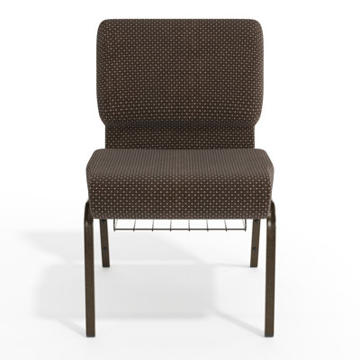 Maevis 21''W Church Chair with Book Rack