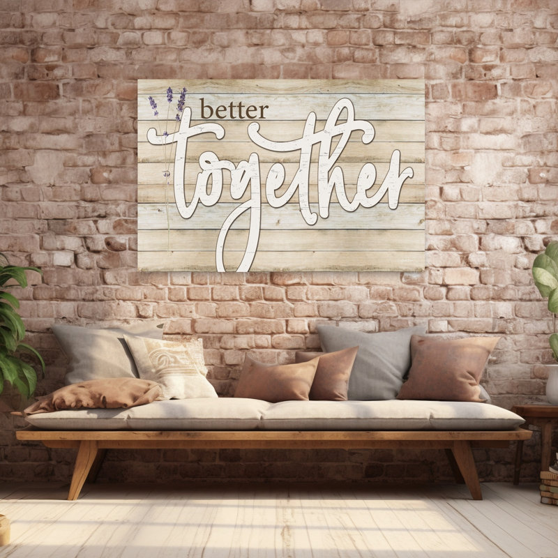 «Better Together», art contemporain abstrait, H 40 po x l 60 po