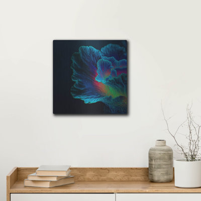  'Morning Glory' by Ann Klee Metal Wall Art, 12" x 12"
