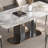 Light Luxury Marble Rectangular Dining Table Sets-105170529