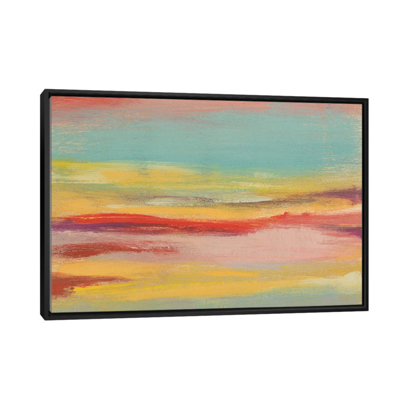 « crépuscule study v », impression sur toile, H 18 po x l 26 po x P 1,5 po, Toile avec cadre noir, Pas de tapis
