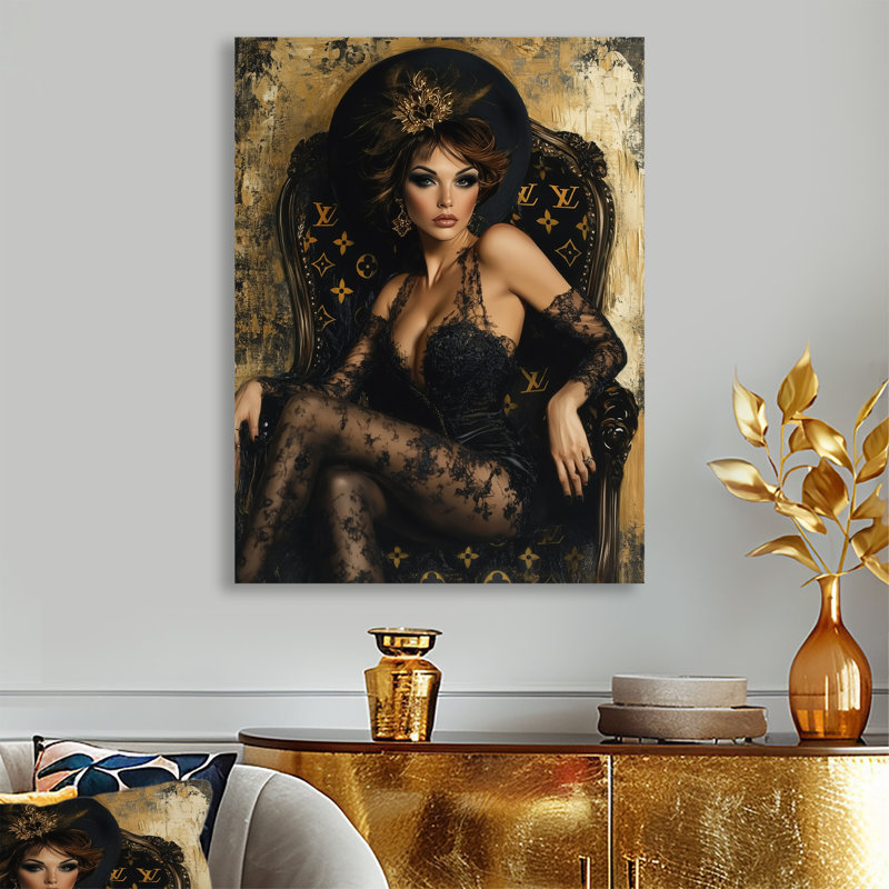 «Better With Age Classy Woman In Luxury», art mural femme cabaret, Sans cadre, métal, H 32 po x l 24 po