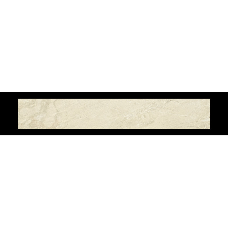 Burton Stone 6" x 35" Porcelain Wall & Floor Tile, Vision Ivory White