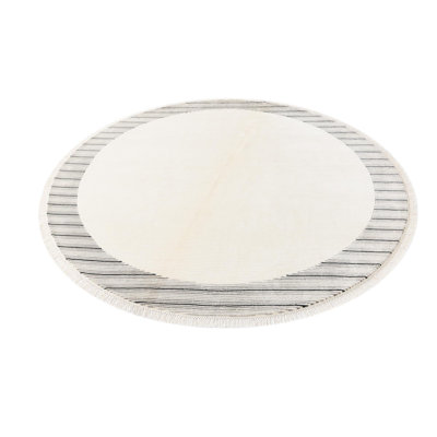 Tapis rond beige Jacinto