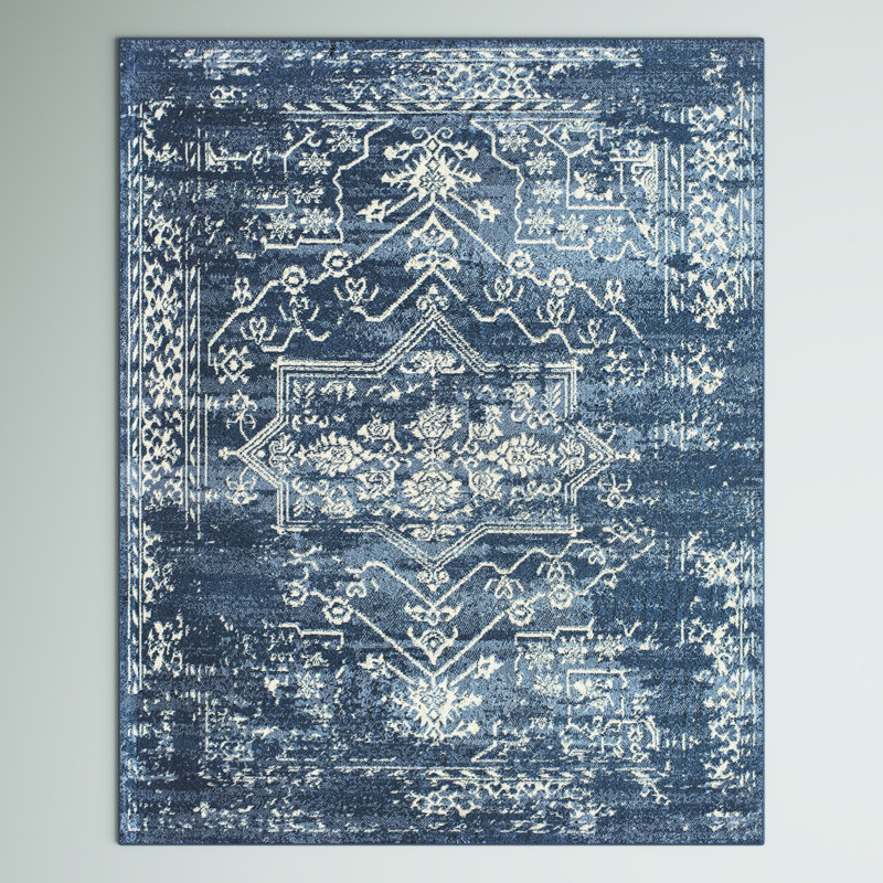 Gabriel Vintage Sea Salt Area Rug, Rectangle 2'6" x 4'