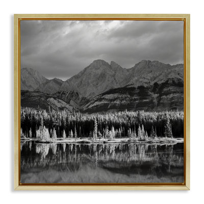 «Two Jack Lake Landscape», art mural encadré par Chip Forelli