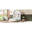 Grand lit escamotable mural avec tablettes, blanc-440292678-440292683