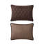 Ensemble de courtepointe réversible brun Nautica Ogee Stitch-132933871