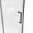 34"W x 72"H Frameless Foldable Shower Door, Aluminum Alloy, 0.24" Tempered Glass Shower