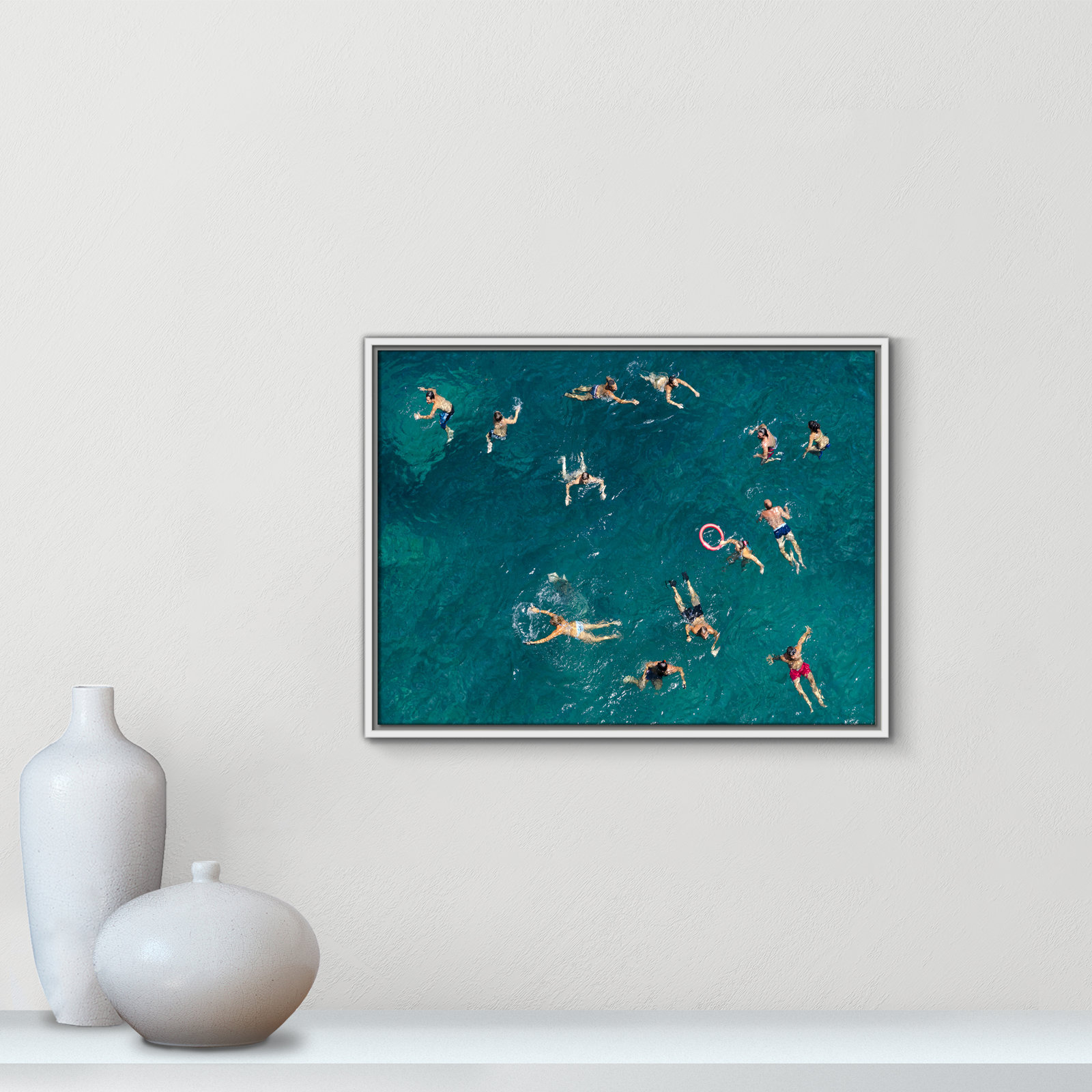 Tonti - Photograph Print, White Framed Canvas, 19.5" H x 25.5" W x 2" D