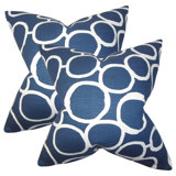 Geometric Feather Reversible Throw Pillow
