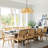 1 - Light Dimmable Petals Paper Rattan Bohemian Chandelier