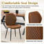 Ensemble de 4 chaises de salle à manger modernes en cuir matelassé Diamond-1383106042