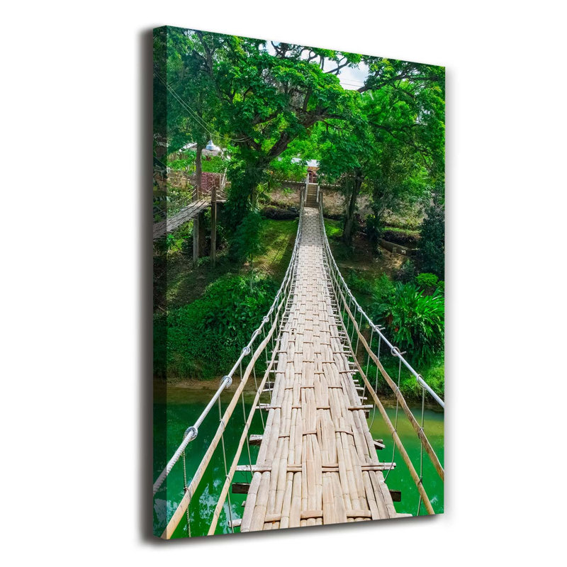 Suspension Bridge - Wrapped Canvas Print