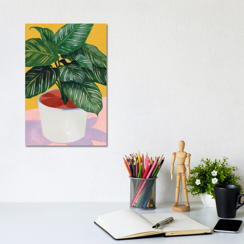 Calethea I by Grace Popp - Gallery-Wrapped Canvas Giclée on Canvas, No Frame, 20.32 cm H x 30.48 cm W