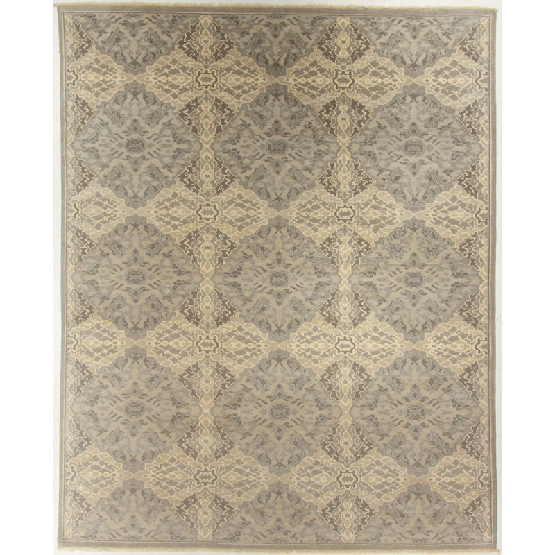 Hand Knotted Geometric Indoor Rug