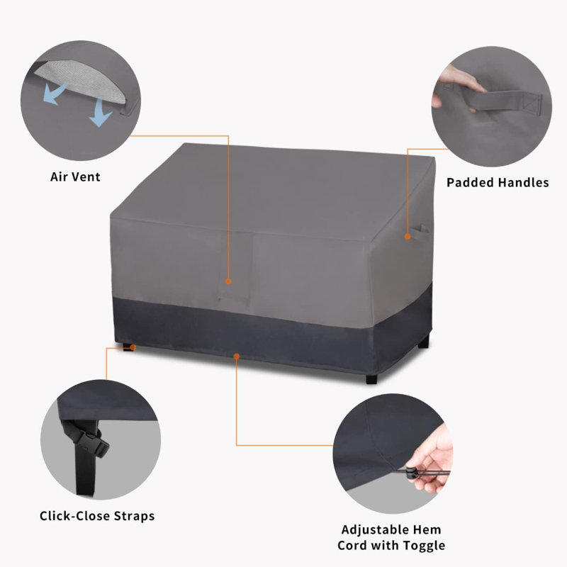 Housse pour causeuse d'extérieur robuste et imperméable