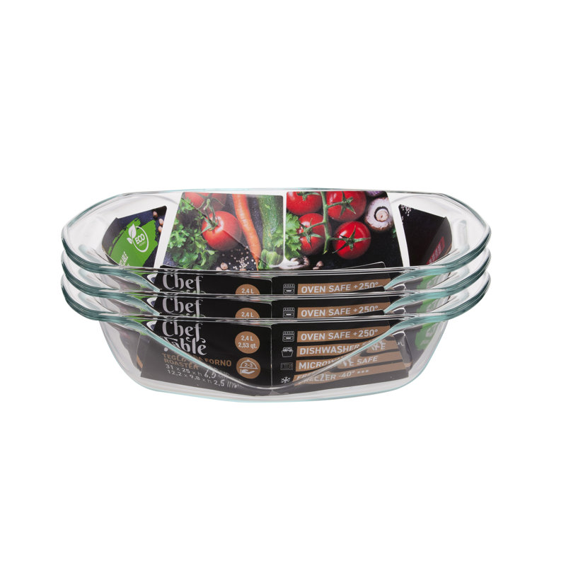 Chef Table Family Glass Roaster 4.5L , 35cm W x 40cm L