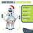 ProductWorks 48 Inch Bumble 3D LED Pre-Lit Holiday Yard Decor with Light Strand