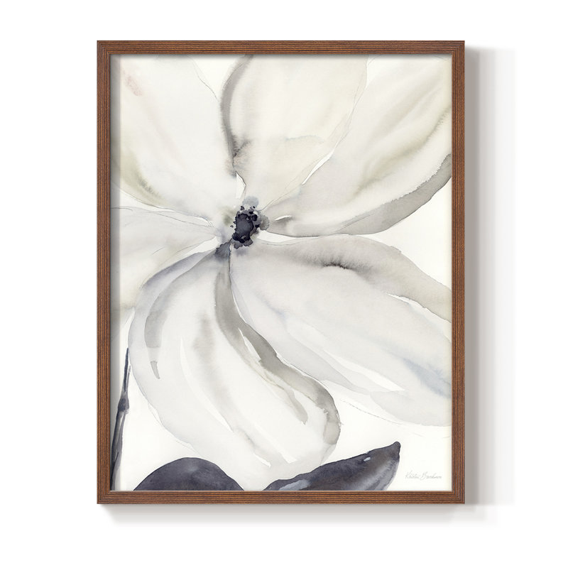 Reproduction encadrée «Day Break Bloom I» - bois massif, Brun, H 28 po x l 22 po