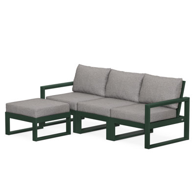 POLYWOOD EDGE Modular Deep Seating Set with Ottoman