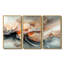 Abstract Geode Grey Marble River Shape I - Marble Wall Wall Art Set-107212953-107212958