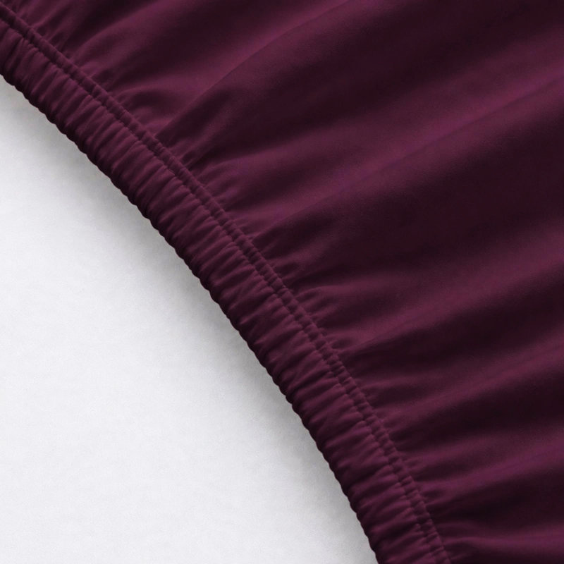 6-Piece Premium Deep Pockets Microfiber Sheet Set, Full, Eggplant