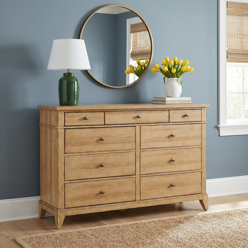 Mya 9 Drawer Dresser, Black