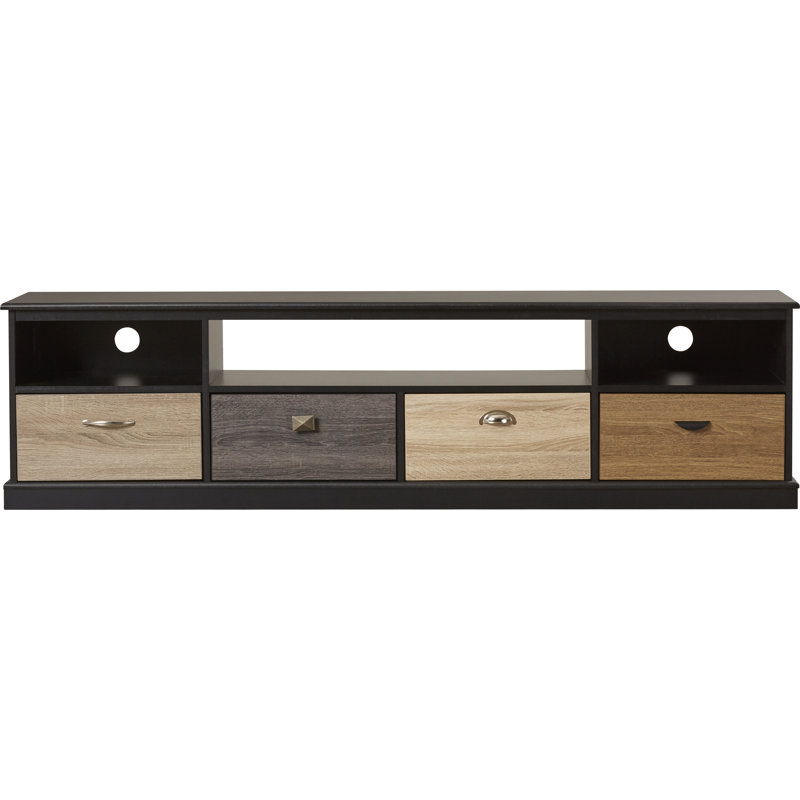 Creason Unfinished TV Stand for TVs up to 65", Black