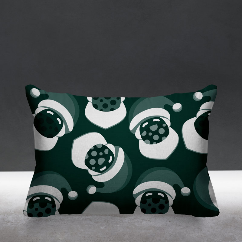 Coussin intérieur / extérieur Santa Claus, Vert