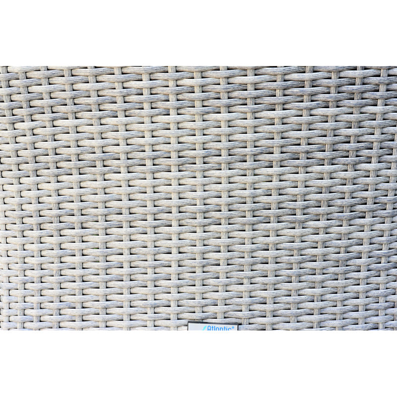 Chaise de patio empilable avec coussin Brochan, Gris