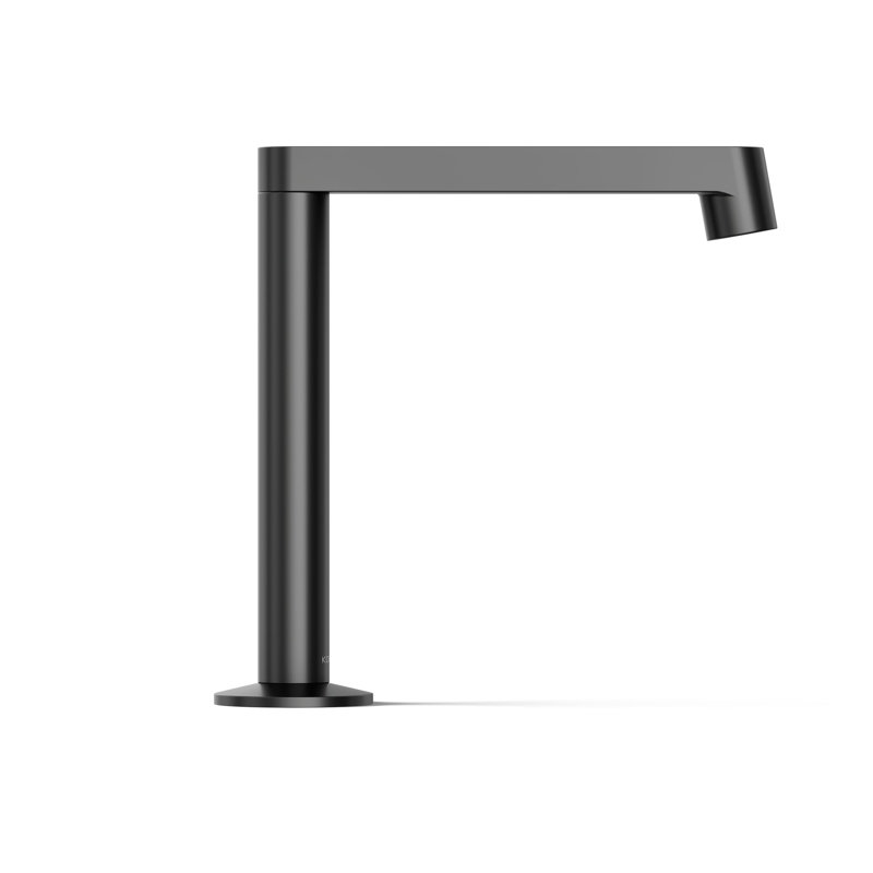 Components Bathroom Sink Spout with Row Design, Matte Black