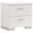 White High Gloss 2-drawer Nightstand