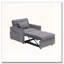 Fauteuil club en velours d'appoint convertible-1824355633