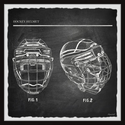 " Hockey Helmet Blueprint LI "