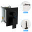 Matte Black Shower With 10 Inch Square Head - Wall Mounted, Adjustable Slide Bar, -balanced Valve And Merry Mounted In Stunning