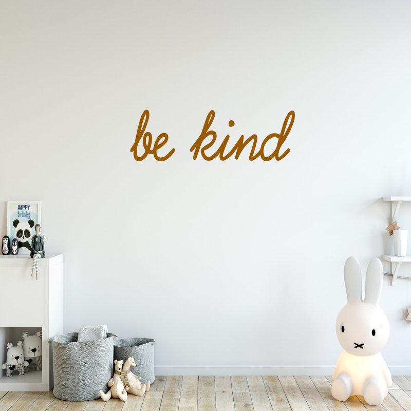 Adhésif décoratif «Be Kind Positive Saying», Brun, H 5 po x l 15 po x P 0,01 po