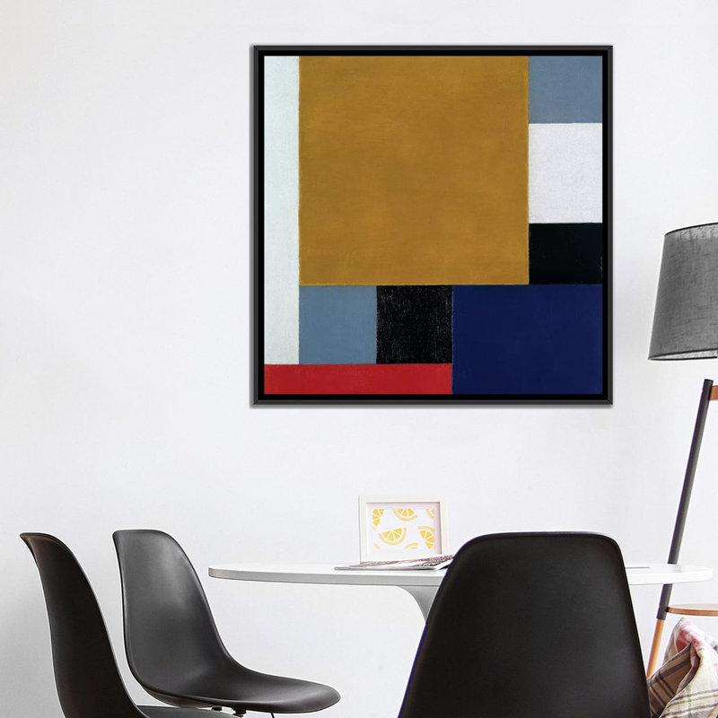 « composition 22, 1922 », impression sur toile, H 18 po x l 18 po x P 1,5 po, Toile avec cadre noir, Pas de tapis