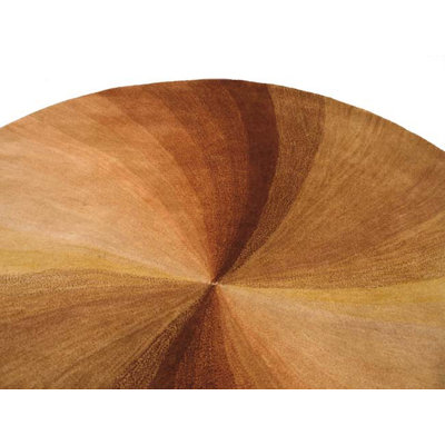 Brown Hand-Tufted Wool Swirl  Rug by , Stylish and Cozy Area Rug for Adding a Unique Touch of Elegance and Warmth to Your Living Room, Bedroom, Office, or Home Décor